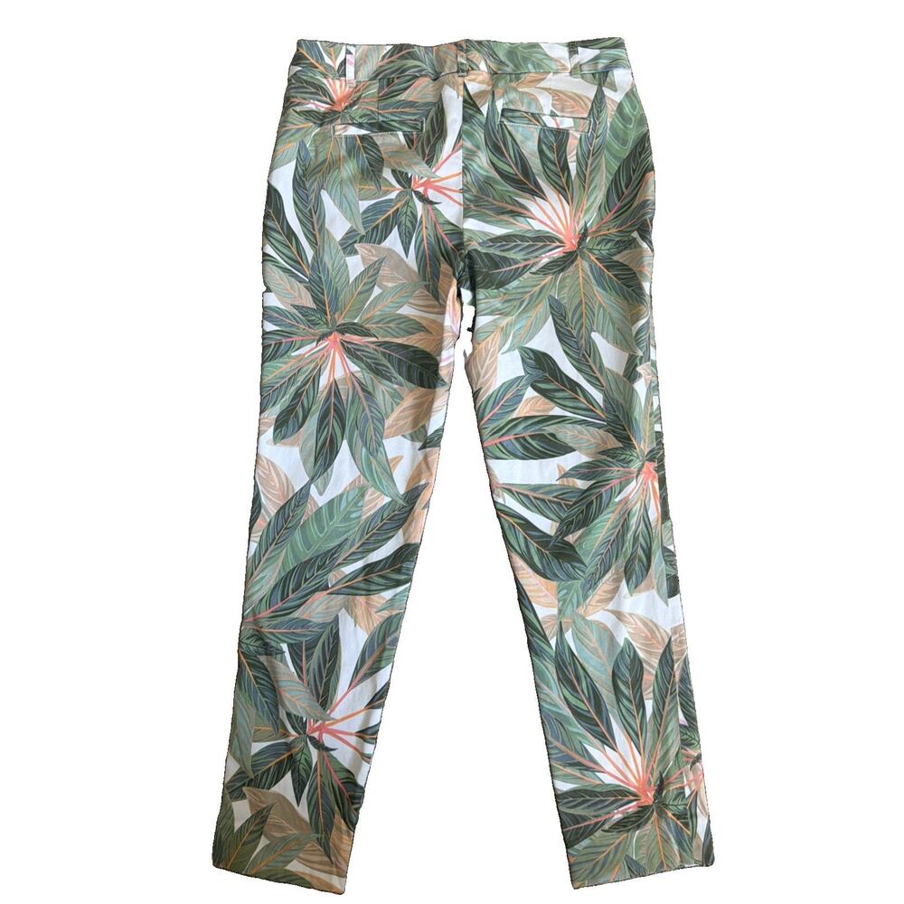 Brooks Brothers Natalie Fit Botanical Print Pant Size 4 Mid-Rise Ankle Casual - Picture 2 of 12